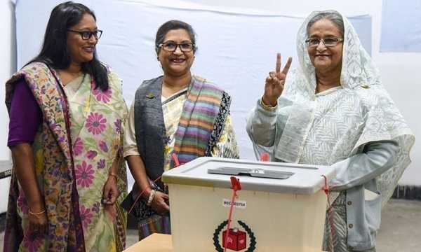 Sheikh Hasina heading for landslide win after deadly Bangladesh ...