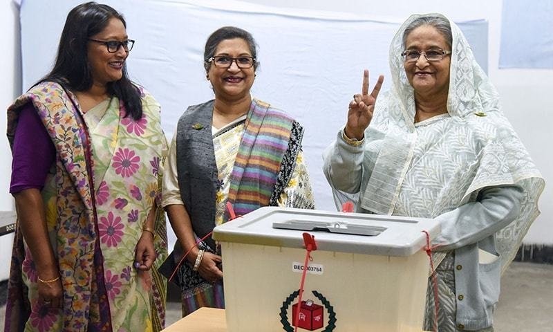 Sheikh Hasina Heading For Landslide Win After Deadly Bangladesh ...