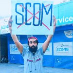 Students protest against S.Com services in G-B